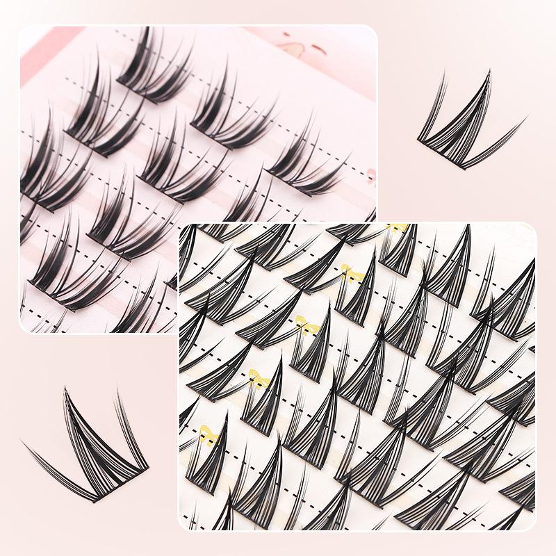 False Eyelashes Natural - Bestseller 10 Reihen Einzelne Wimpern 8-13mm