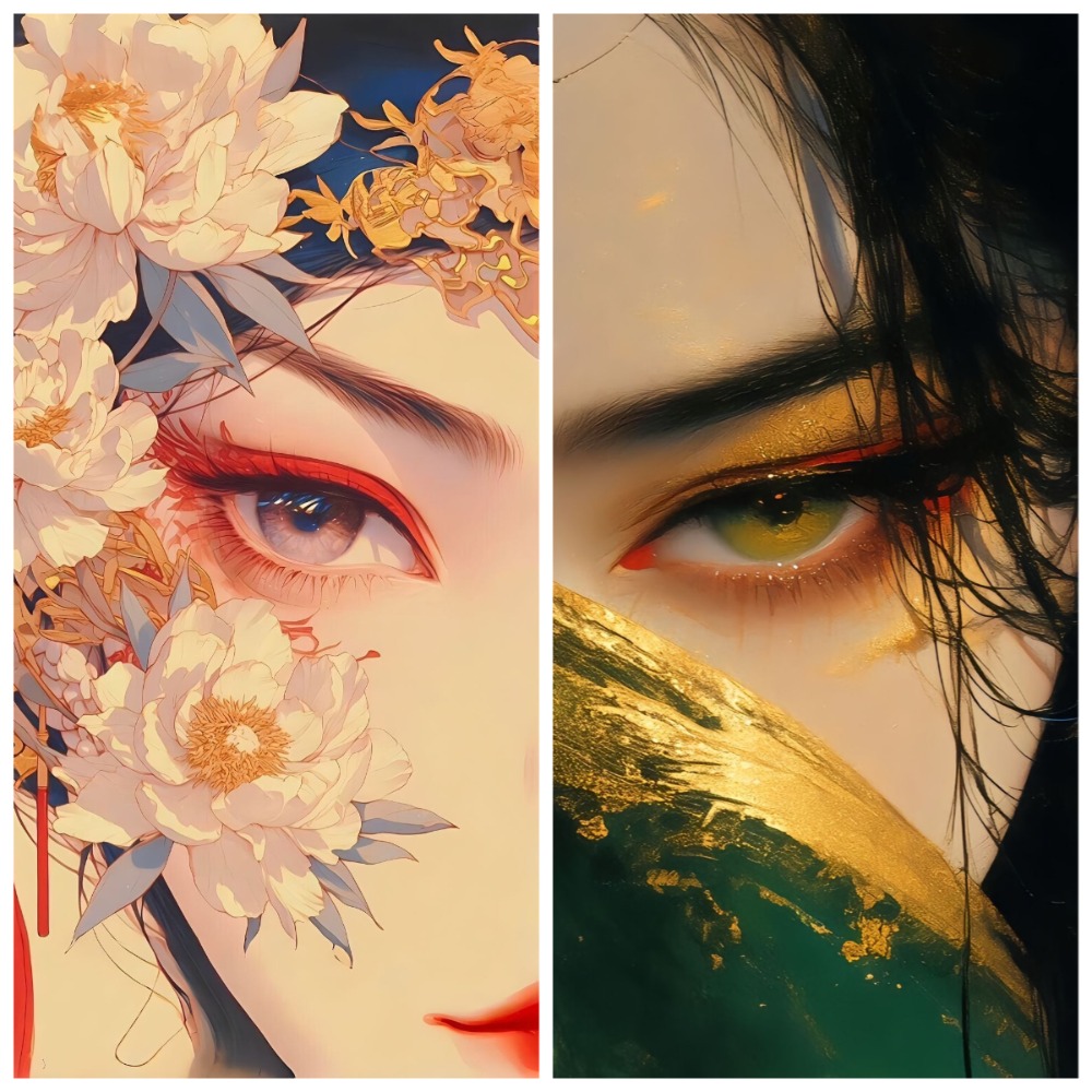 Beauty Makeup Wallpaper - 500/1000/1200/2000-teiliges Puzzle im chinesischen Stil, Schönheits-Make-up-Puzzle,