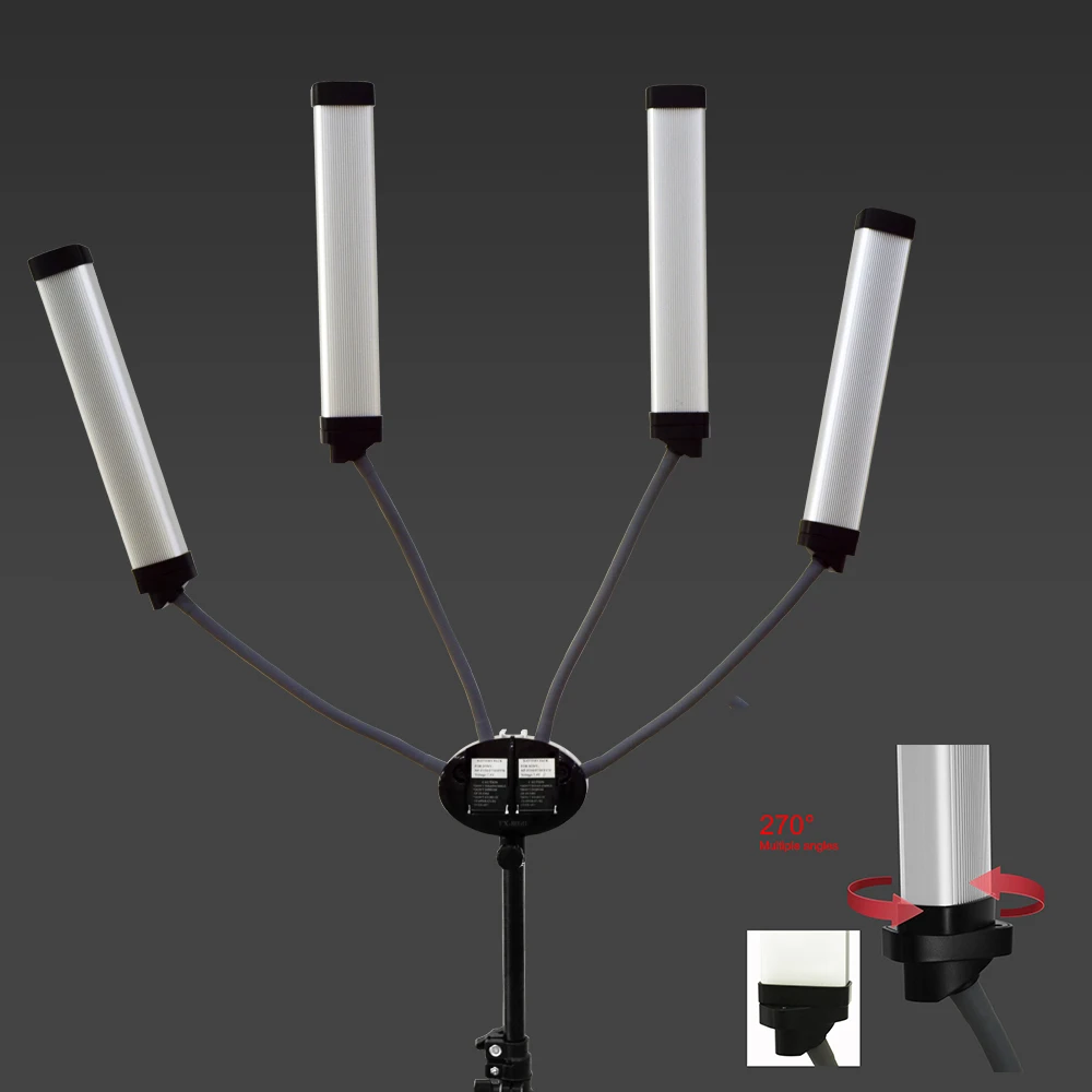 Photo Beauty Makeup - LED-Tattoo-Lampe, zweifarbiges Fotostudio-Licht mit Stativ, 95RA,