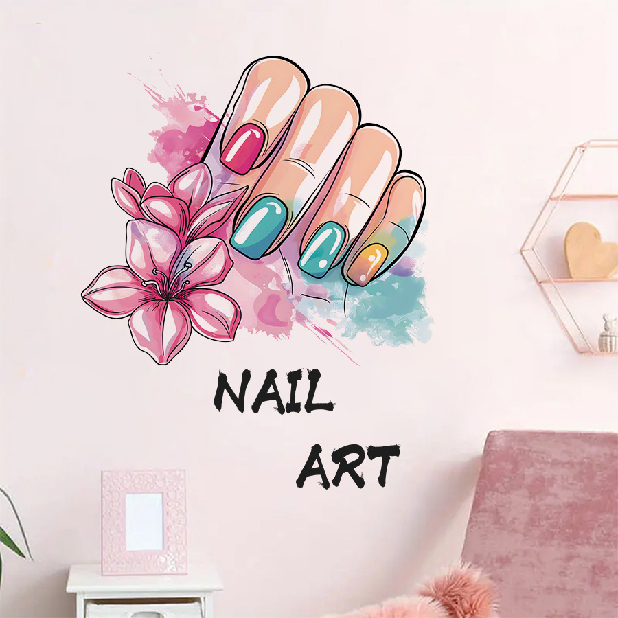Beauty Makeup Wallpaper - Bunte Make-up Nagel kunst Salon Wanda
