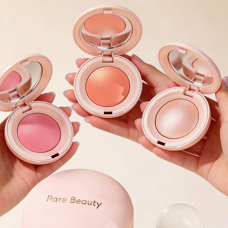 Rare Beauty Makeup Kit - Rare Beauty Puder-Rouge-Highlighter-Stift mit Spiegel, langanhaltendes,