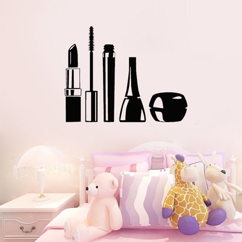 Beauty Makeup Wallpaper - Schönheitssalon Kosmetik Wandaufkleber für Wohnzimmer Kunst
