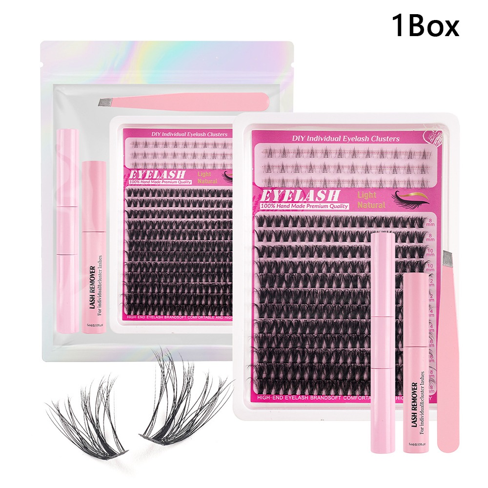 False Eyelashes Natural - 8-18mm Lange Künstliche Wimpern Natürlicher Look