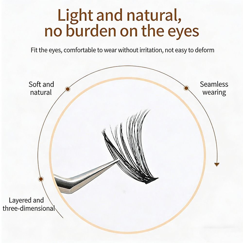 False Eyelashes Natural - Natürlich Aussehende Künstliche Wimpern mit Klebeband