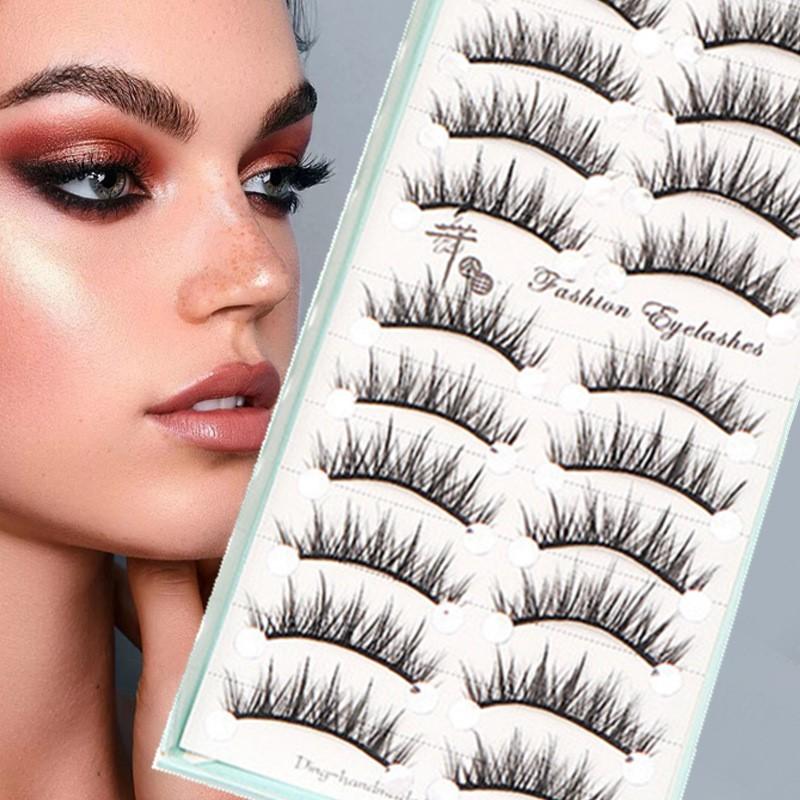 Neue 10 Paar Natürliche Lange  – False Eyelashes Natural Bewertung und Preis