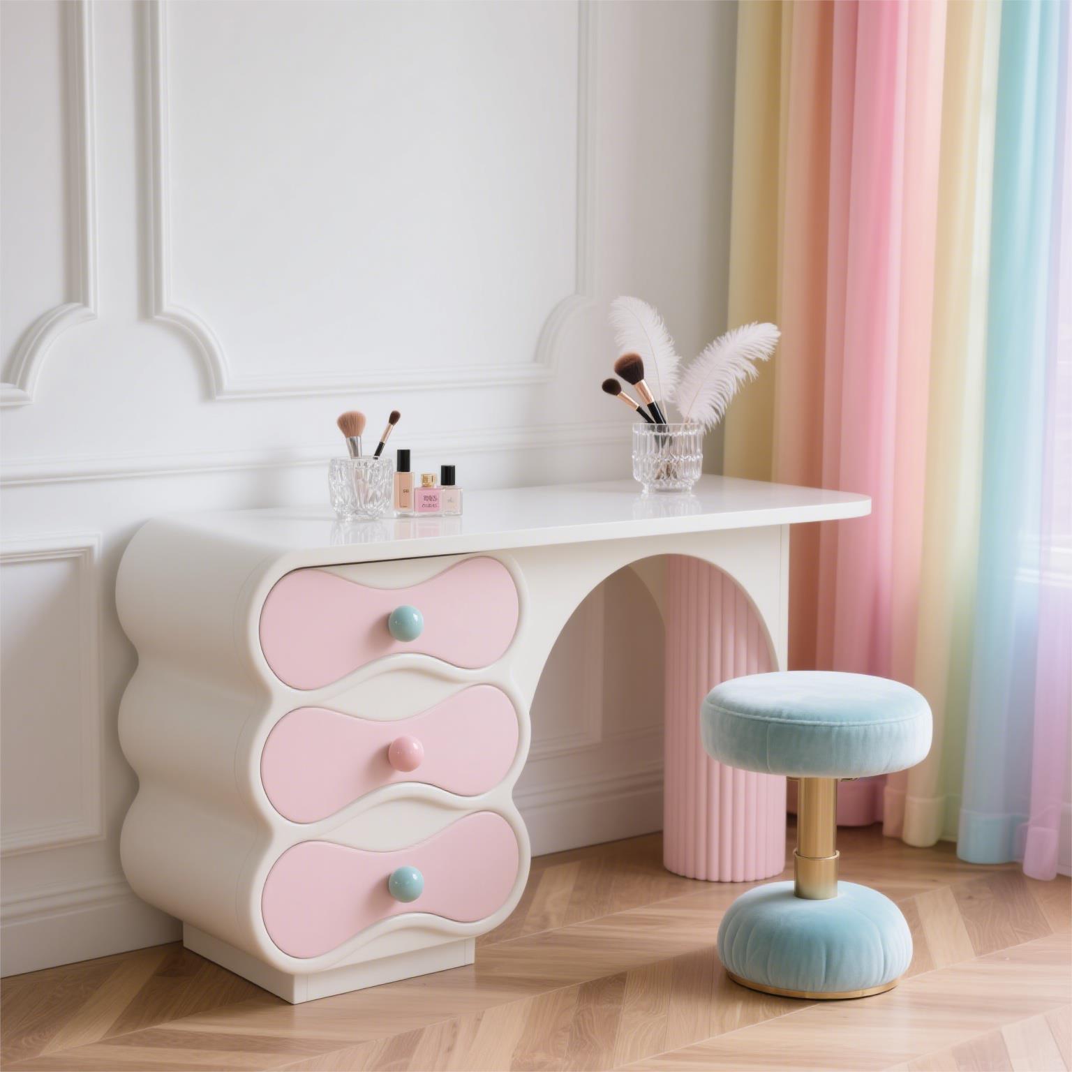 Rosa Design Schminktisch Fraue – Beauty Makeup Table Bewertung und Preis