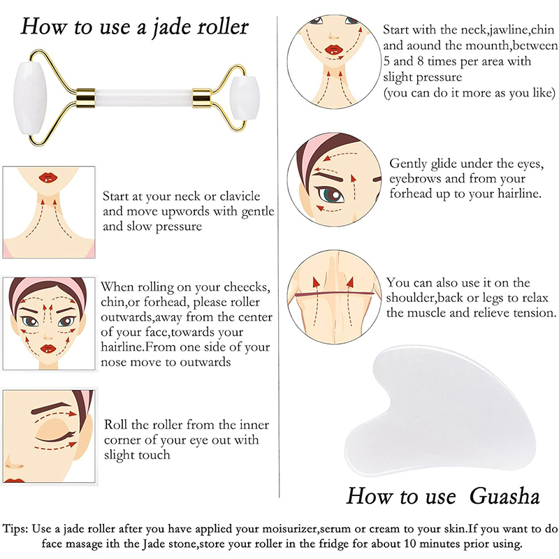 Natürliche Jade Roller Gesicht – Face Massager Bewertung und Preis