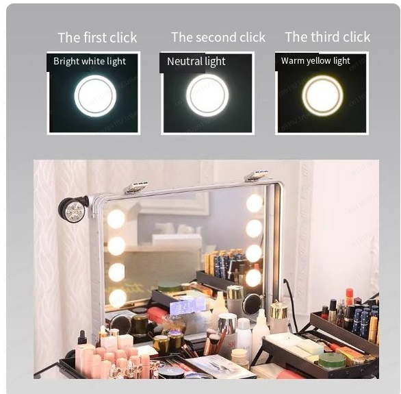 22-Zoll-Trolley-Koffer mit LED – Beauty Makeup Table Bewertung und Preis