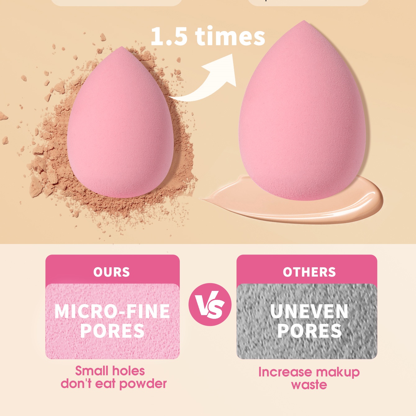 16-teiliges Rosa Make-up-Schwa – Beauty Blender In Makeup Bewertung und Preis