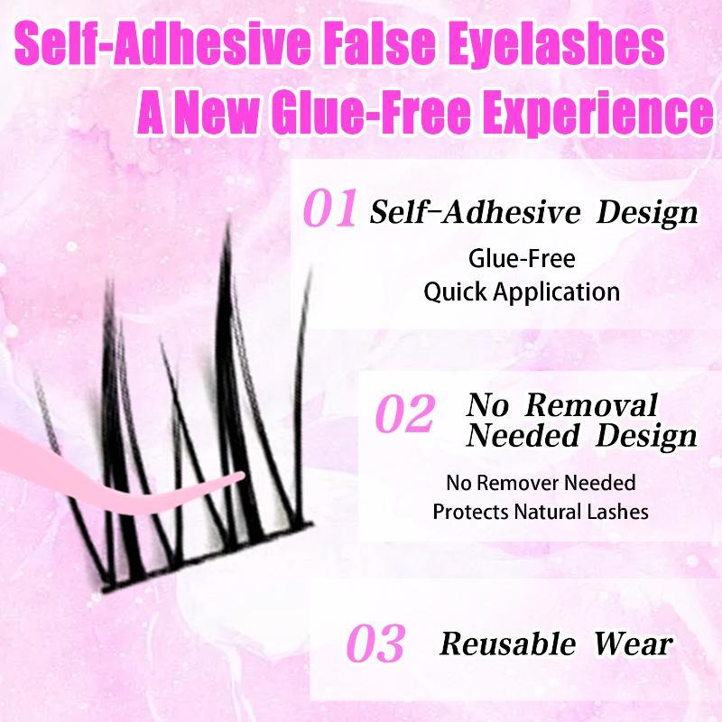 1 Box natürliche, kleberfreie  – False Eyelashes Natural Bewertung und Preis