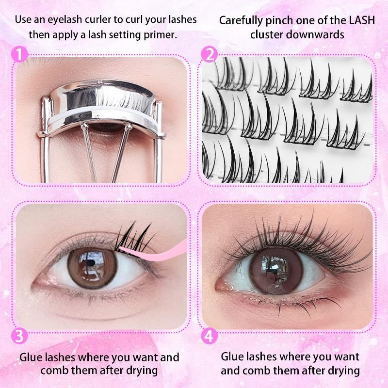 1 Box natürliche, kleberfreie  – False Eyelashes Natural Bewertung und Preis