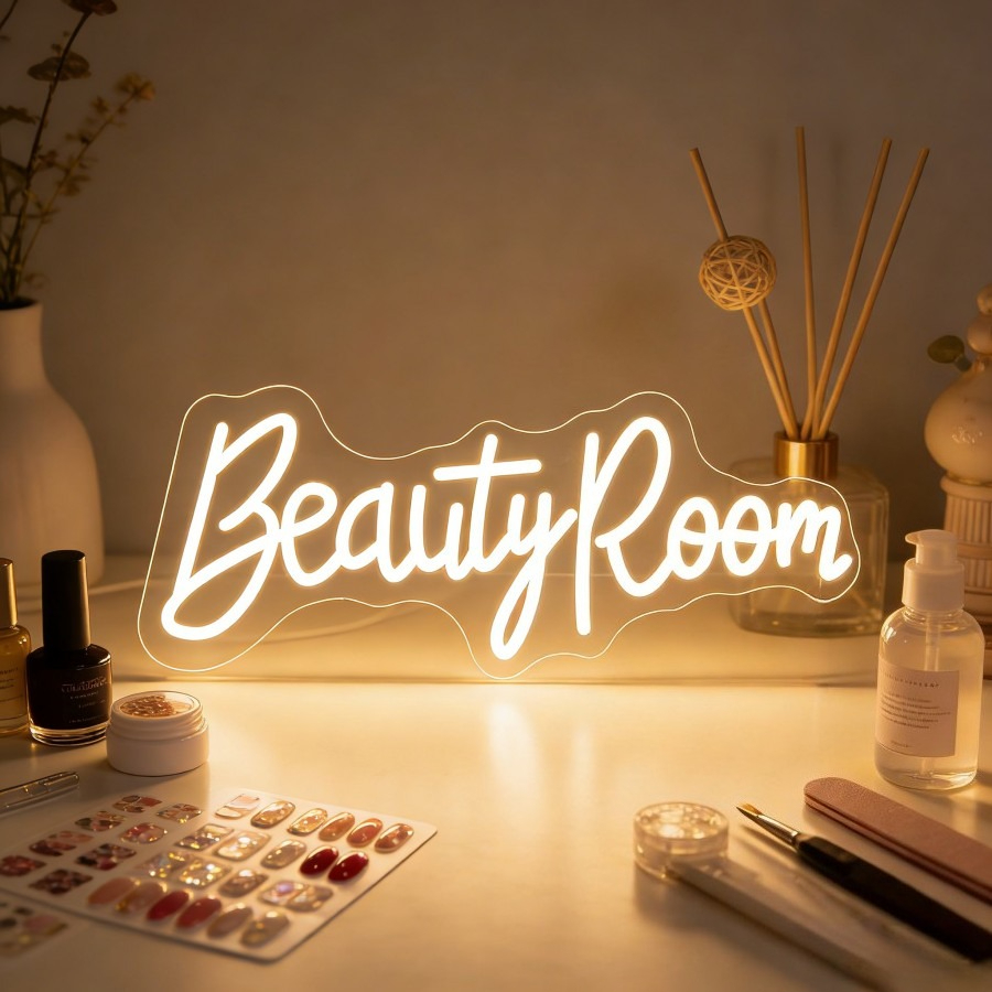 Beauty Room Neon-Schild LED-Le – Beauty Makeup Table Bewertung und Preis