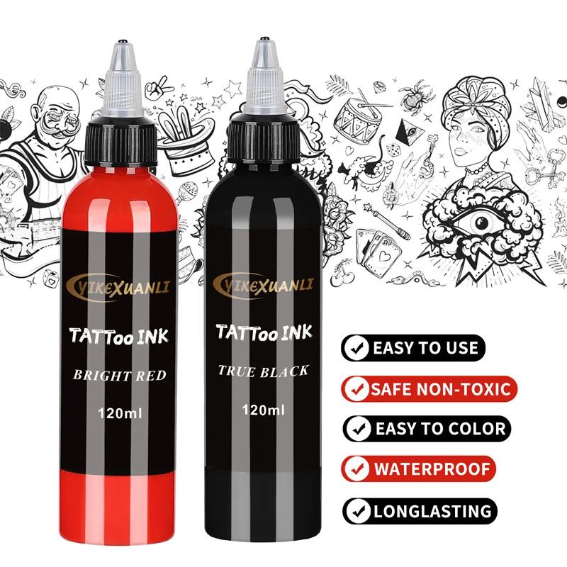 120 ml Rot/Schwarz Tattoo Tint – Beauty Makeup Kit Box Bewertung und Preis