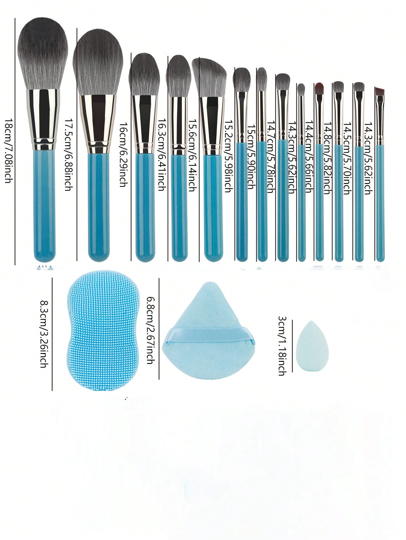 19-teiliges blaues Make-up-Pin – Beauty Blender In Makeup Bewertung und Preis