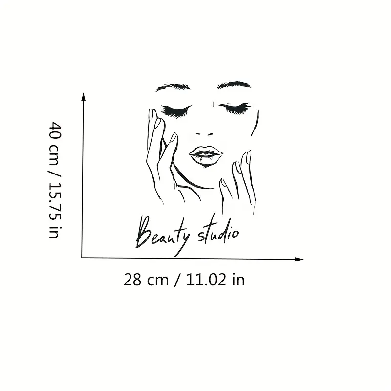 Wandtattoo mit weiblichem Gesi – Beauty Makeup Wallpaper Bewertung und Preis