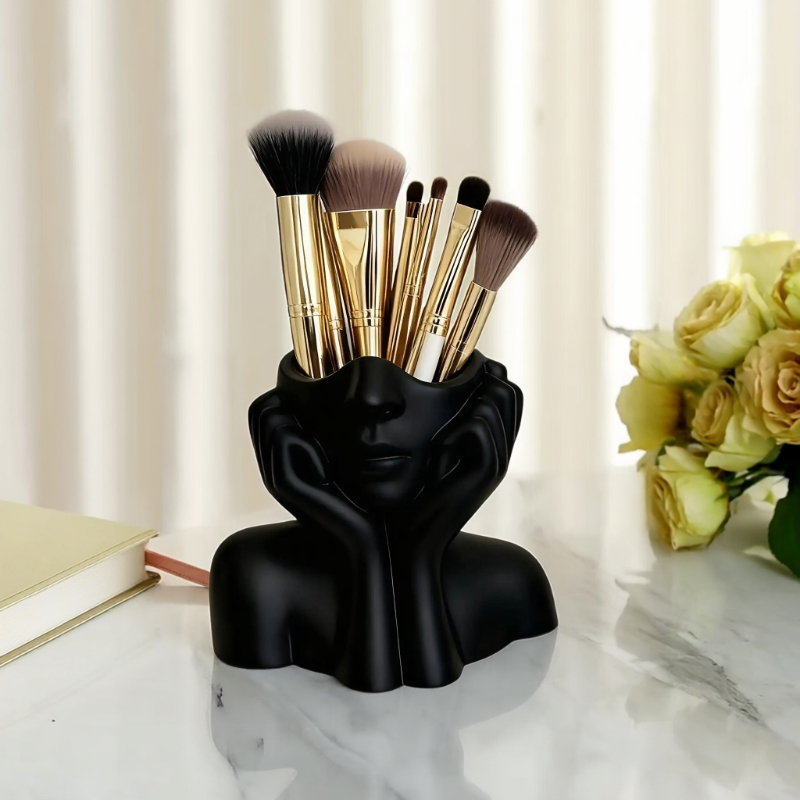 Make-up-Pinselhalter in Gesich – Beauty Makeup Background Bewertung und Preis