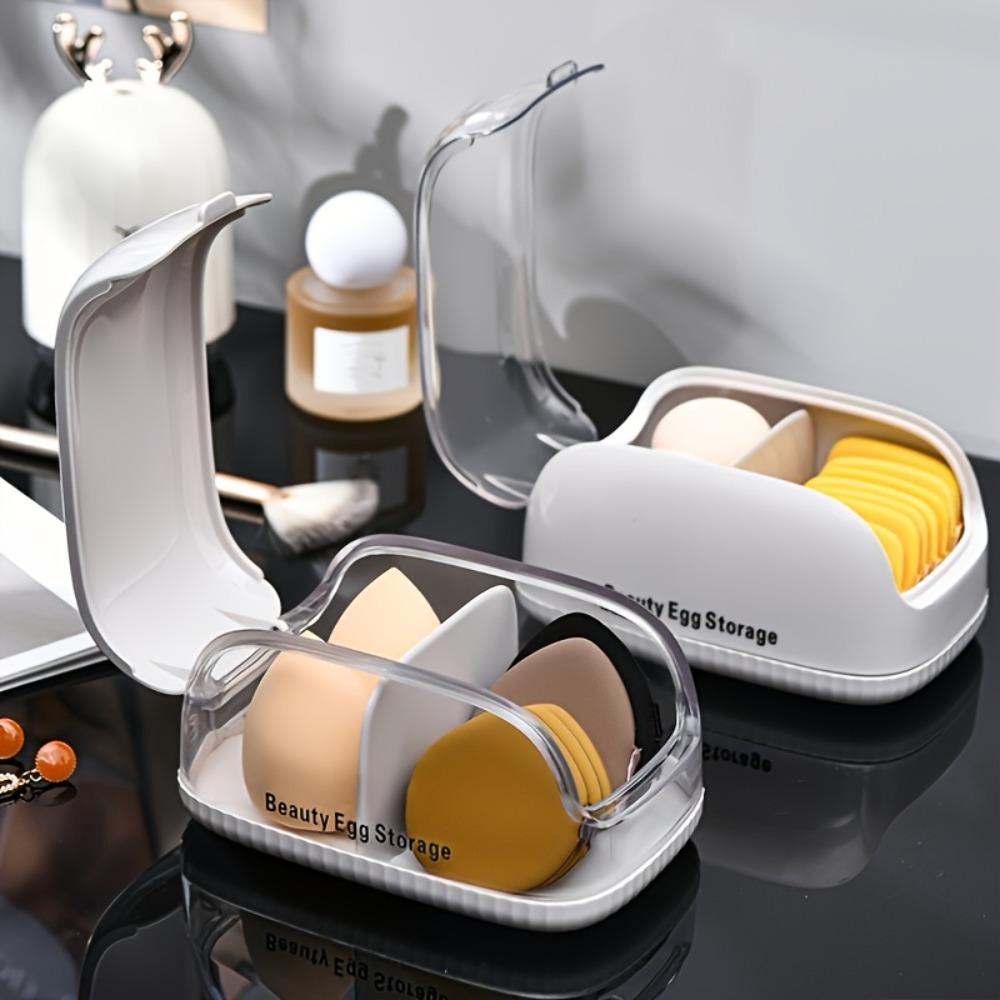 Doppelkammer-Aufbewahrungsbox  – Beauty Blender In Makeup Bewertung und Preis