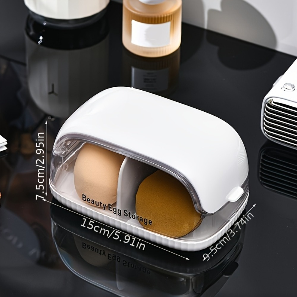 Doppelkammer-Aufbewahrungsbox  – Beauty Blender In Makeup Bewertung und Preis