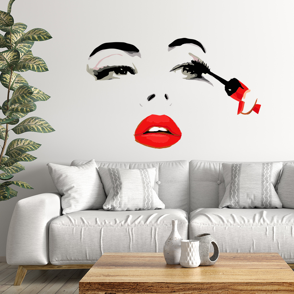 Mode Weibliche Gesicht Wand Au – Beauty Makeup Wallpaper Bewertung und Preis